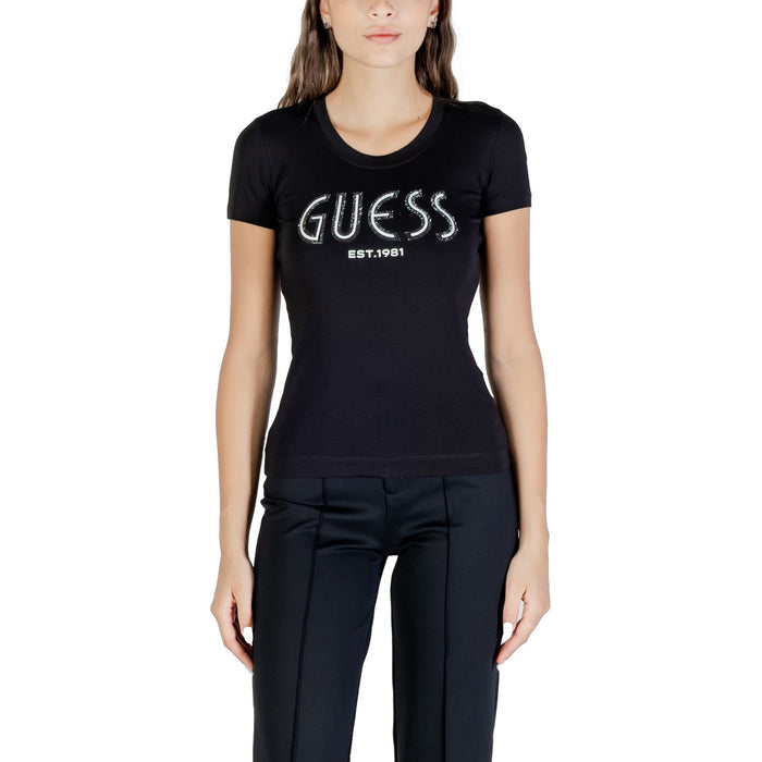 Image 4 : T-shirt Guess femme blanc coton, style sophistiqué collection mode — delvale