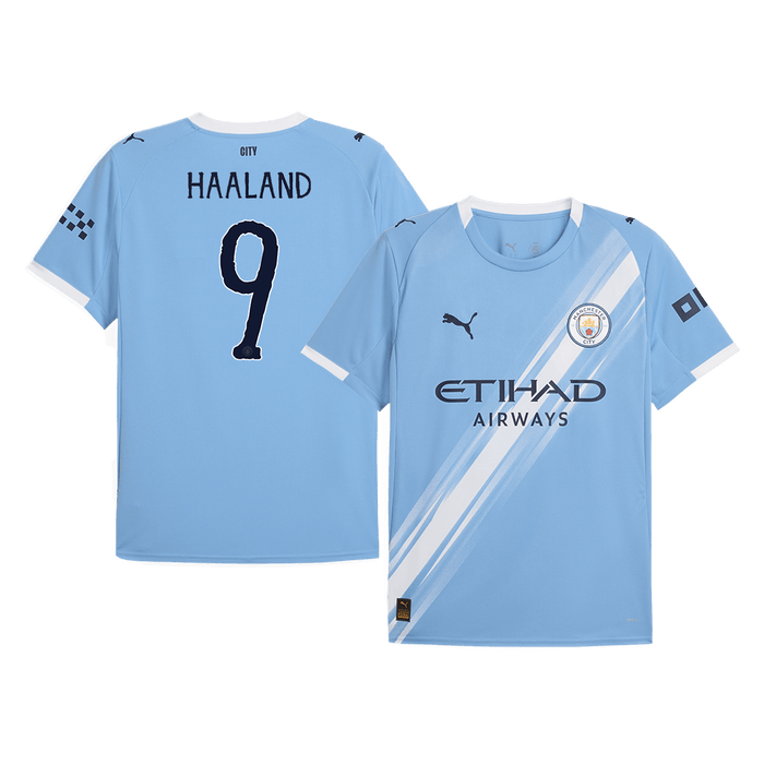 HAALAND #9 Manchester City Home Soccer Jersey 2025/26 Blue Jersey - Club World Cup
