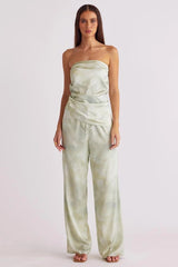 Lyra Print Pant - Pear
