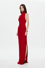 Misha Nicolette Jersey Maxi Dress - Cherry