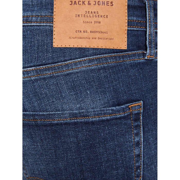 Image 3 : Jean homme Jack & Jones bleu effet usé, vue de dos avec poches arrières — delvale
