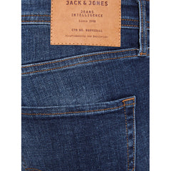 Image 3 : Jean homme Jack & Jones bleu effet usé, vue de dos avec poches arrières — delvale