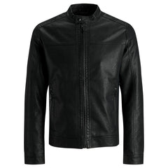 Image 1 : Veste zippée Jack & Jones homme coloris noir, vue de face — delvale