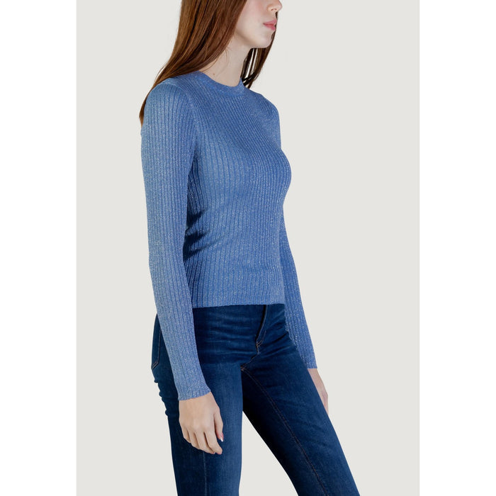 Image 3 : Style pull femme bleu azur Jacqueline De Yong manches longues — delvale