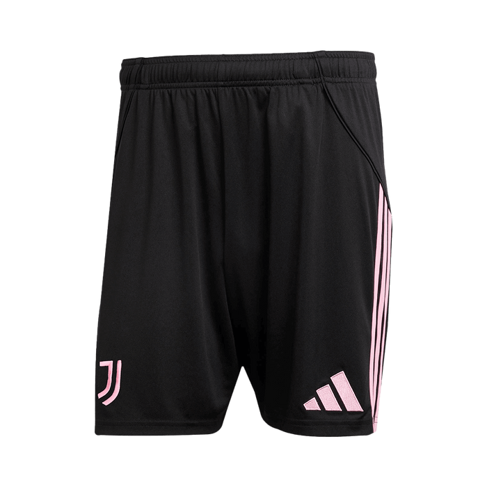 Juventus Jeep x Visit Detroit Sponsor Home Soccer Jersey Kit(Jersey+Shorts) 2025/26 Black&White