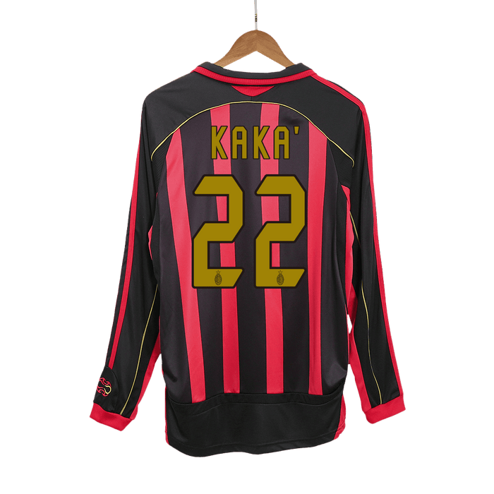 KAKA' #22 AC Milan Retro Jersey Home Soccer Shirt 2006/07
