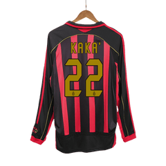 KAKA' #22 AC Milan Retro Jersey Home Soccer Shirt 2006/07