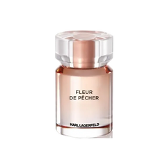 Image 1 : Flacon Karl Lagerfeld Fleur de Pêcher Eau de Parfum 100ml design épuré — Delvale