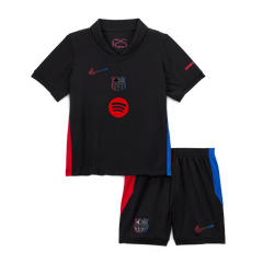 Kids Barcelona Custom Away Soccer Kits 2024/25 - Spotify Logo Without Text