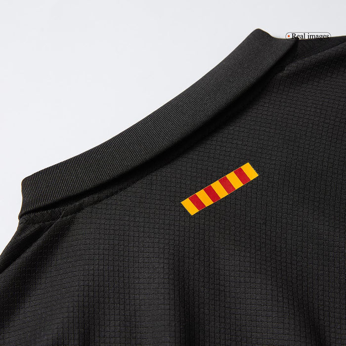 Kids Barcelona Custom Away Soccer Kits 2024/25 - Spotify Logo Without Text