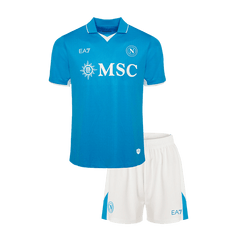 Kid's Napoli Home Soccer Jersey Kit(Jersey+Shorts) 2024/25
