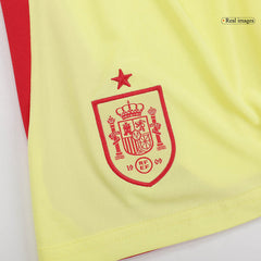 Kid's Spain Away Soccer Jersey Kit(Jersey+Shorts) Euro 2024