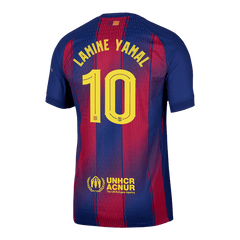 LAMINE YAMAL #10 Barcelona Home Authentic Soccer Jersey 2025/26 - UCL