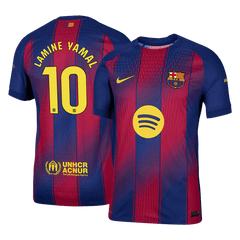 LAMINE YAMAL #10 Barcelona Home Authentic Soccer Jersey 2025/26