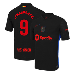 LEWANDOWSKI #9 Authentic Soccer Jersey Barcelona Away Shirt 2024/25