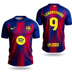 LEWANDOWSKI #9 Barcelona Home Soccer Jersey 2025/26 -UCL