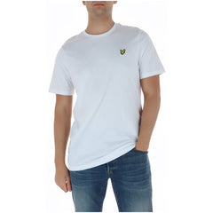 Image 1 : T-shirt Lyle & Scott homme blanc col rond manches courtes — Delvale