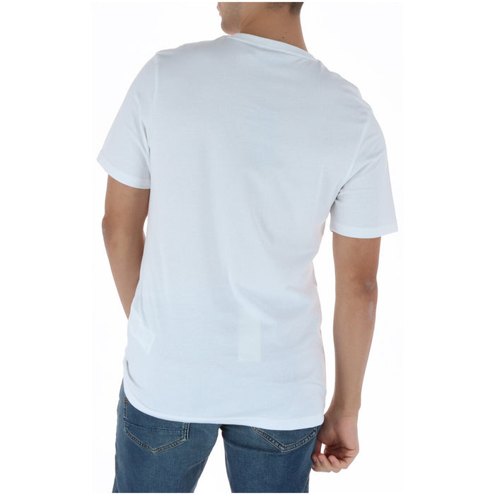 Image 2 : Détail col rond t-shirt blanc Lyle & Scott homme — Delvale