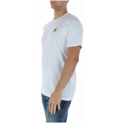 Image 3 : Vue de face t-shirt Lyle & Scott blanc coton homme — Delvale