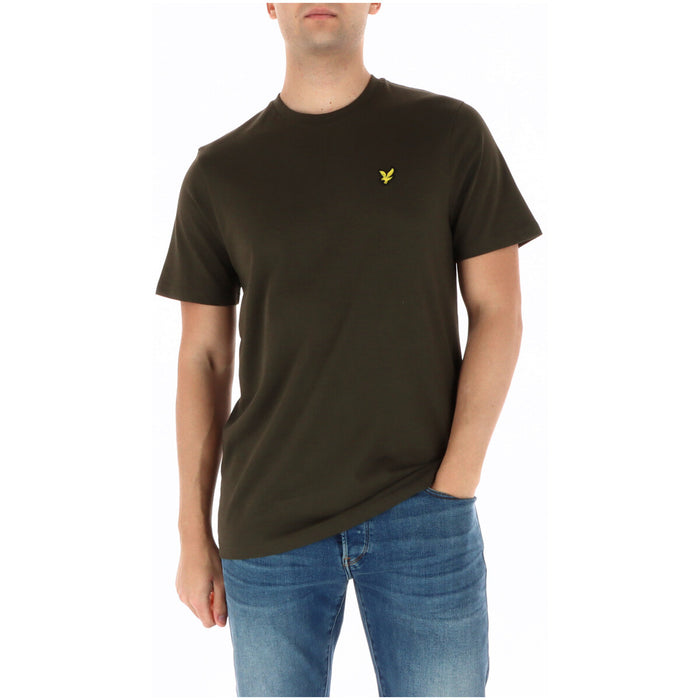Image 5 : Détail logo Lyle & Scott sur t-shirt blanc homme — Delvale
