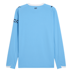 Manchester City Home Long Sleeve Soccer Jersey 2025/26 Blue