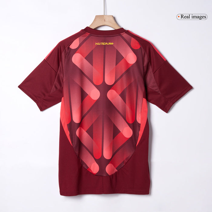 Men's Germany Away Soccer Jersey 2025 Red - Women's Euro