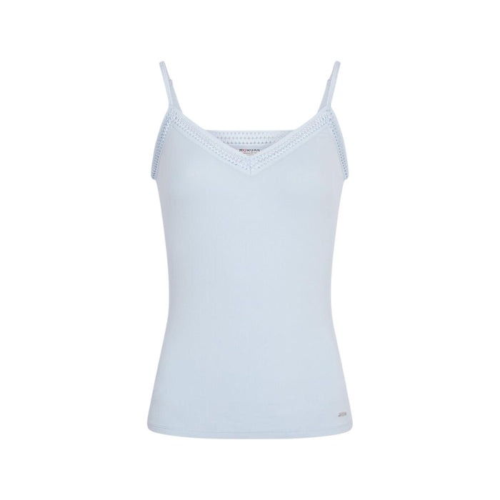 Image 3 : Débardeur femme Morgan De Toi bleu azur coupe ajustée viscose — delvale