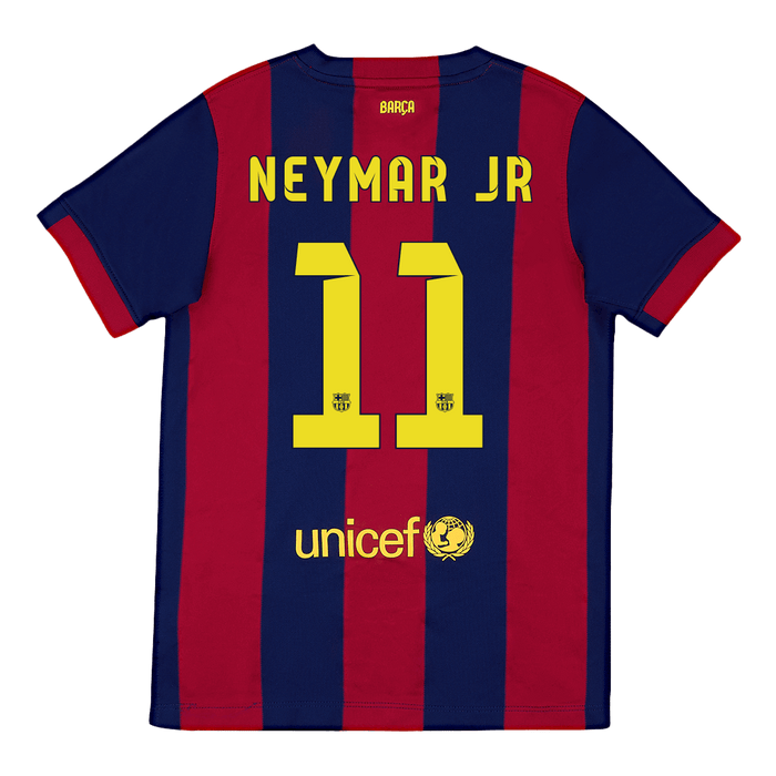 NEYMAR JR #11 Barcelona Retro Jersey Home Soccer Shirt 2014/15