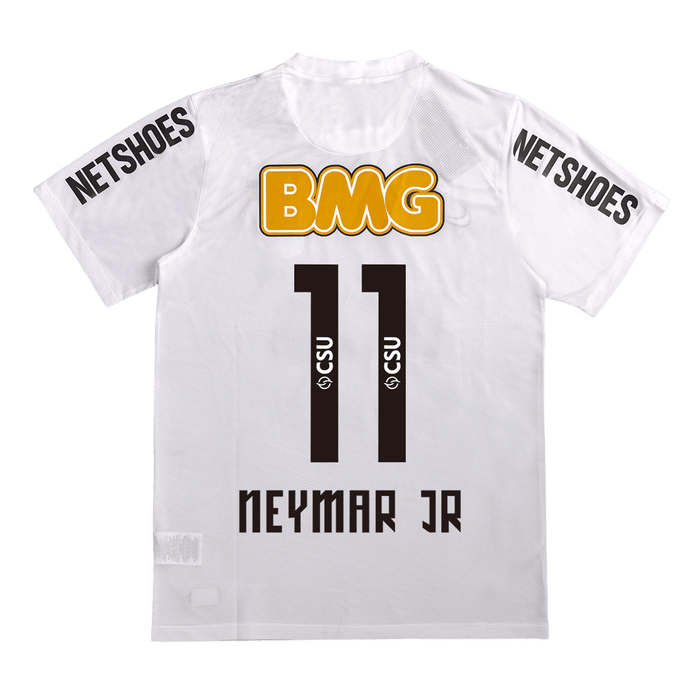 NEYMAR JR #11 Santos FC Retro Jersey Home Soccer Shirt 2012