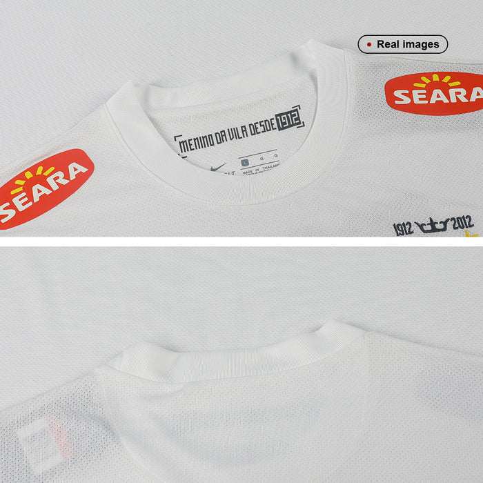 NEYMAR JR #11 Santos FC Retro Jersey Home Soccer Shirt 2012