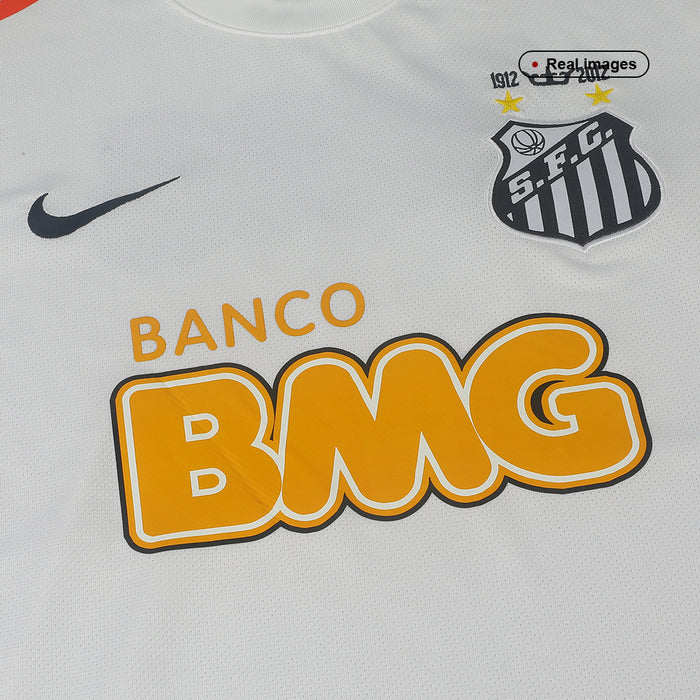 NEYMAR JR #11 Santos FC Retro Jersey Home Soccer Shirt 2012