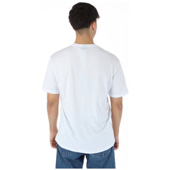 Image 2 : Vue de face du t-shirt North Sails homme blanc, logo signature centré avec typographie bold et médaillon circulaire NS — Delvale