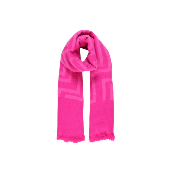 Image 1 : Écharpe Only femme fuchsia en tricot acrylique doux — delvale