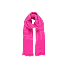 Image 1 : Écharpe Only femme fuchsia en tricot acrylique doux — delvale
