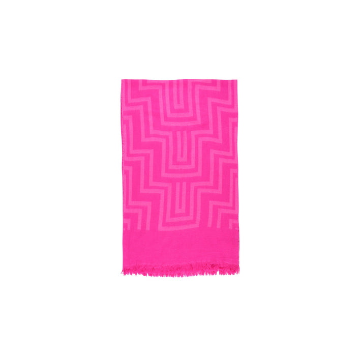 Image 2 : Détail écharpe Only fuchsia tricot moelleux pour femme — delvale