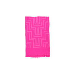 Image 2 : Détail écharpe Only fuchsia tricot moelleux pour femme — delvale