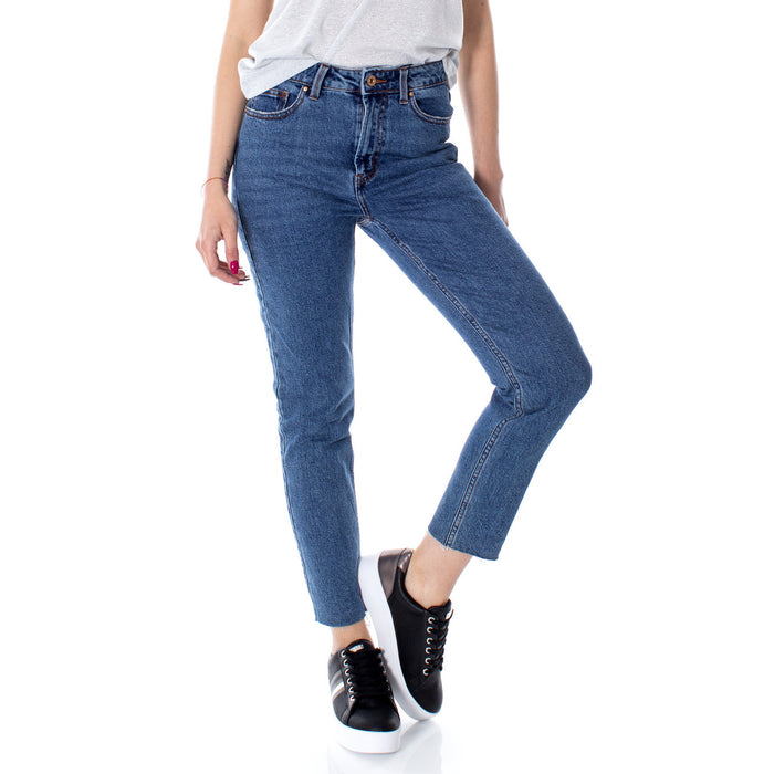 Image 1 : Jeans femme bleu Only coupe ajustée, vue de face — Delvale