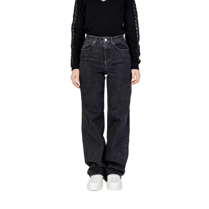 Image 1 : Jean femme Only noir coupe moderne avec fermeture zip — Delvale