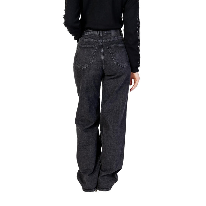Image 2 : Détail jean noir Only femme avec poches fonctionnelles — Delvale
