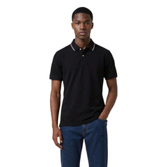 Polo Colmar Originals homme noir en coton piqué, vue de face