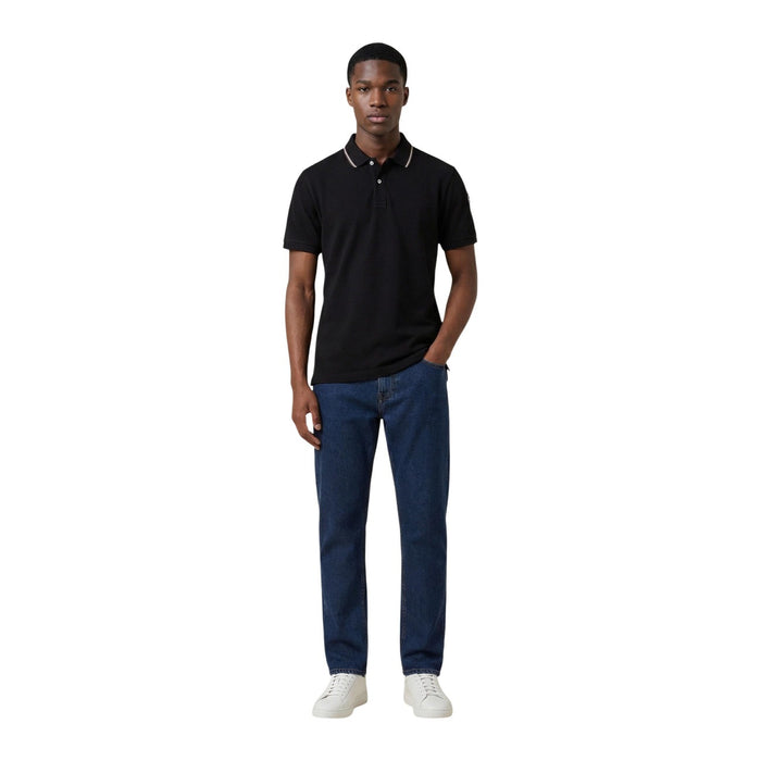 Polo Colmar Originals homme noir vue détaillée boutonnage