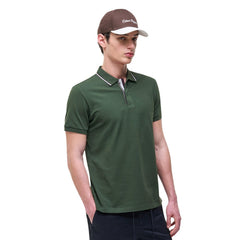 Polo Colmar Originals homme vert coton piqué vue de face
