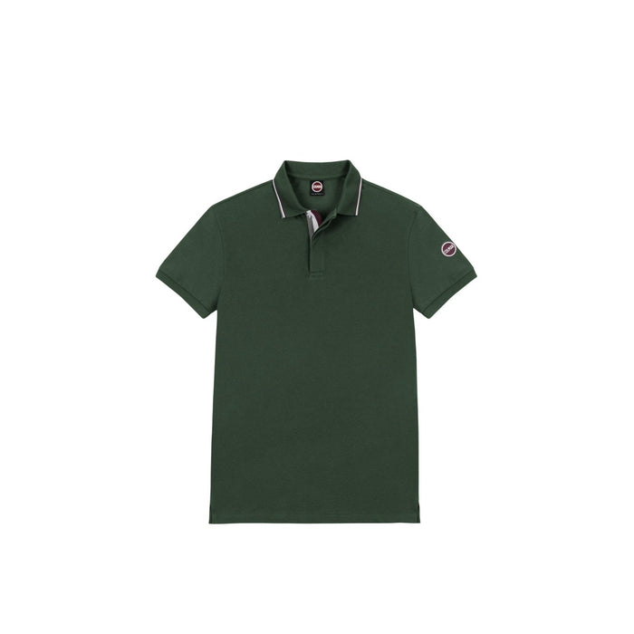 Polo Colmar Originals homme vert écusson brodé sur la manche
