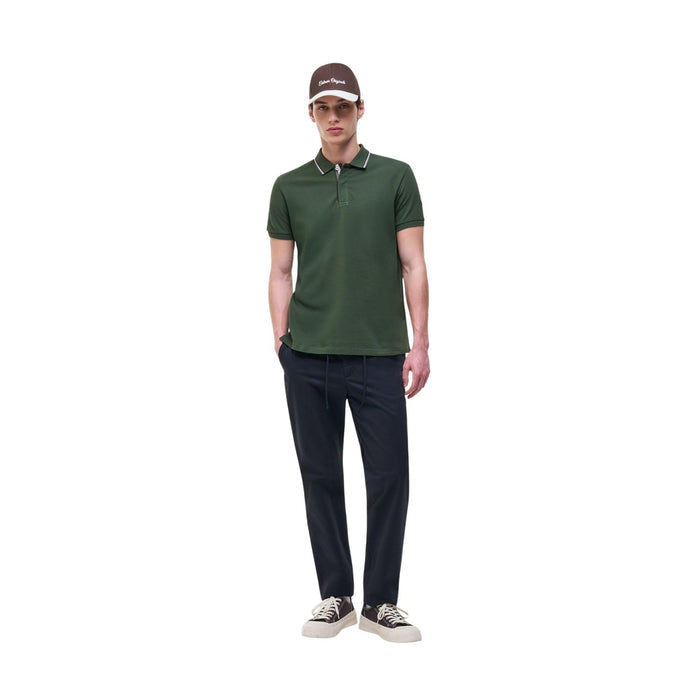 Polo Colmar Originals homme vert détail boutonnage col