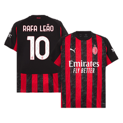 RAFA LEAO #10 AC Milan Home Soccer Jersey 2025/26 Red&Black