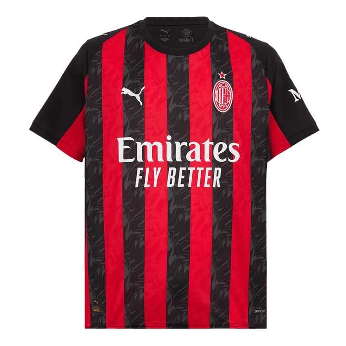 RAFA LEAO #10 AC Milan Home Soccer Jersey 2025/26 Red&Black