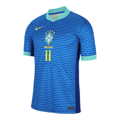 RAPHINHA #11 Brazil Soccer Jersey Away Custom Shirt 2024