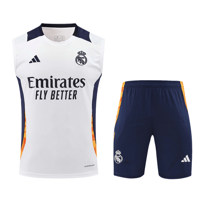 Real Madrid Pre-Match Soccer Jersey Vest Kit(Jersey+Shorts) 2024/25