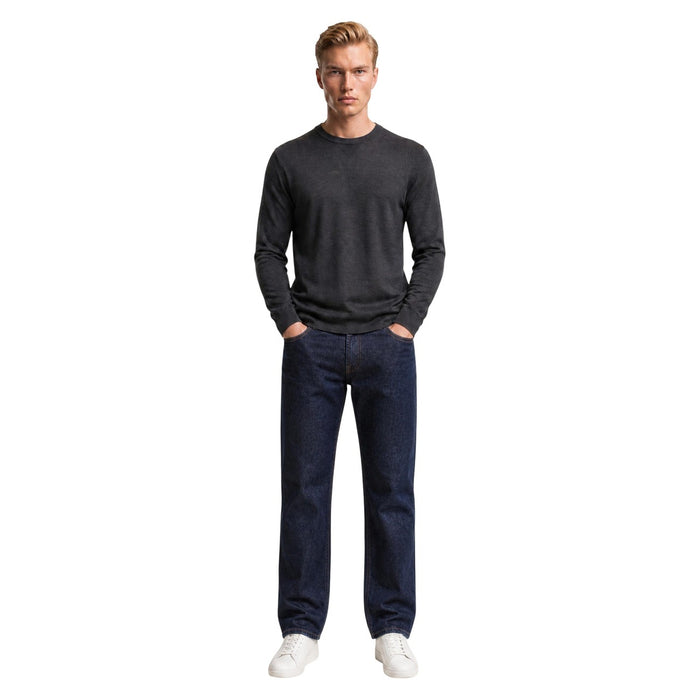 Image 2 : Jean slim Replay homme bleu, détail coupe et jambe — Delvale