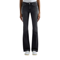 Image 1 : Jeans Replay femme noir regular fit en coton premium avec fermeture zip — Delvale